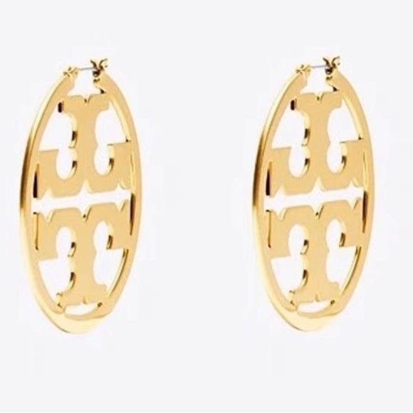 TORY BURCH MILLER HOOP EARRINGS - Picture 3 of 5